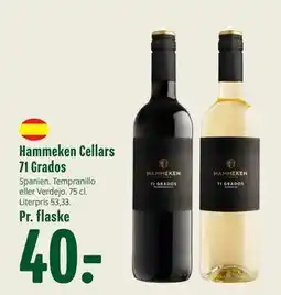 Min Købmand Hammeken Cellars 71 Grados, DKK 40 tilbud