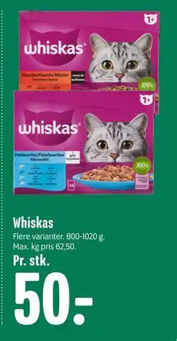 Min Købmand Whiskas, DKK 50 tilbud
