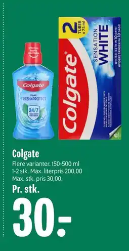 Min Købmand Colgate, DKK 30 tilbud