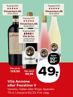 Kvickly Vila Annone eller Faustino V tilbud