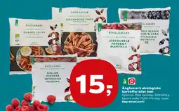 Kvickly Änglamark økologiske kartofler eller bær tilbud
