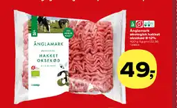 Kvickly Änglamark økologisk hakket oksekød 8-12% tilbud