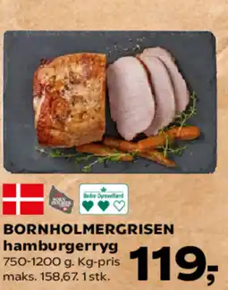 Kvickly BORNHOLMERGRISEN hamburgerryg tilbud