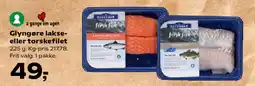 Kvickly Glyngøre lakse- eller torskefilet tilbud