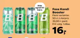 Kvickly Faxe Kondi Booster tilbud