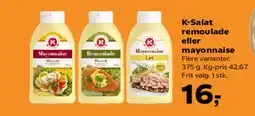Kvickly K-Salat remoulade eller mayonnaise tilbud
