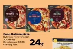 Kvickly Coop Italiana pizza tilbud