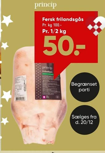 Fersk frilandsgås
