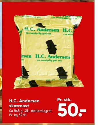Bilka H.C. Andersen skæreost tilbud