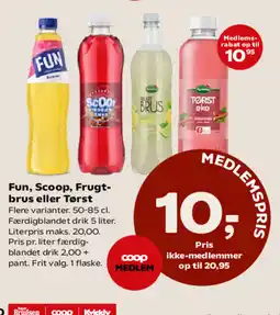 Kvickly Fun, Scoop, Frugt- brus eller Tørst tilbud