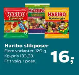 Kvickly Haribo slikposer tilbud