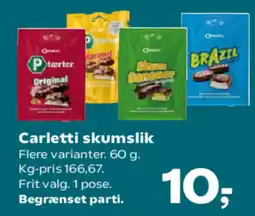 Kvickly Carletti skumslik tilbud