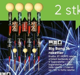 Bilka Big Bang 14 raketter tilbud
