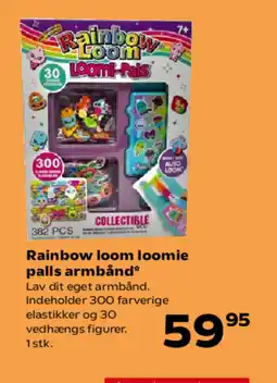 Kvickly Rainbow loom loomie palls armbånd* tilbud