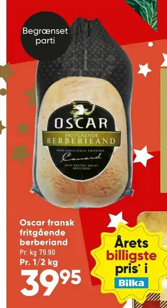 Bilka Oscar fransk fritgående berberiand tilbud