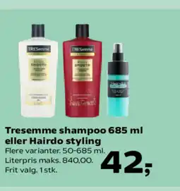 Kvickly Tresemme shampoo tilbud