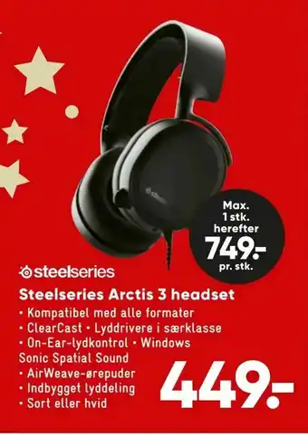 Steelseries Arctis 3 headset