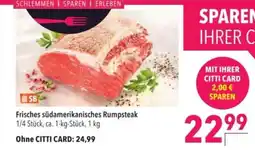 Citti Frisches südamerikanisches Rumpsteak tilbud