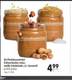 Citti De Pindakaaswinkel Erdnussbutter natur, weiße Schokolade oder karamell tilbud