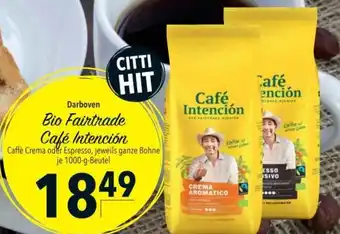 Citti Darboven Bio Fairtrade Café Intención tilbud