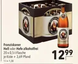 Citti Franziskaner Hell oder Hefe alkoholfrei tilbud