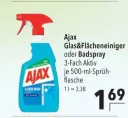 Citti AJAX Glas&Flächeneiniger oder Badspray tilbud