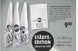 Citti Geschirrtuch mit Städte Edition tilbud