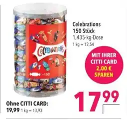 Citti Celebrations 150 Stück tilbud