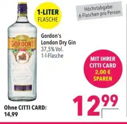 Citti Gordon's London Dry Gin tilbud