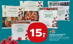 SuperBrugsen Änglamark økologiske kartofler eller bær tilbud