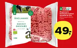 SuperBrugsen Änglamark økologisk hakket oksekød 8-12% tilbud