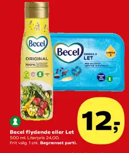 SuperBrugsen Becel flydende eller Let tilbud