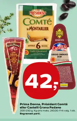 SuperBrugsen Prima Donna, Président Comté eller Castelli Grana Padano tilbud