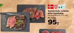 SuperBrugsen Dansk Kalv culotte eller tyndsteg tilbud