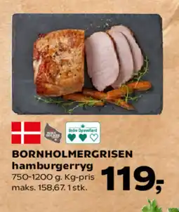 SuperBrugsen Bornholmergrisen hamburgerryg tilbud
