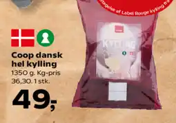 SuperBrugsen Coop dansk hel kylling tilbud