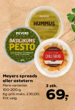 SuperBrugsen Meyers spreads eller ostetern tilbud