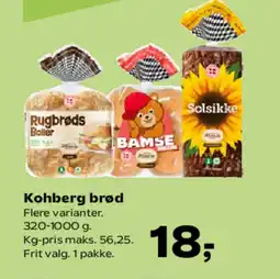 SuperBrugsen Kohberg brød tilbud