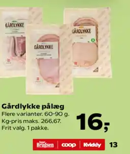 SuperBrugsen Gårdlykke pålæg tilbud