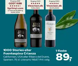 SuperBrugsen 1000 Stories eller Fuentespina Crianza tilbud