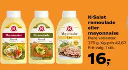 SuperBrugsen K-Salat remoulade eller mayonnaise tilbud