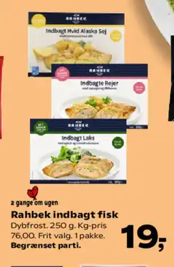 SuperBrugsen Rahbek indbagt fisk tilbud