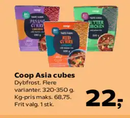 SuperBrugsen Coop Asia cubes tilbud