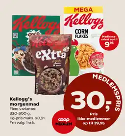 SuperBrugsen Kellogg's morgenmad tilbud