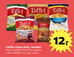SuperBrugsen Taffel chips eller nødder tilbud