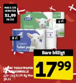 Løvbjerg Lambi toiletpapir el. Kokkenrulle tilbud
