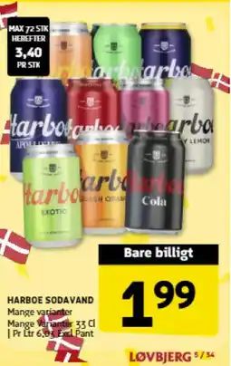 Løvbjerg Harboe sodavand tilbud