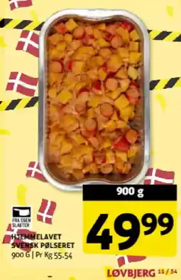 Løvbjerg Hjemmelavet svensk pølseret tilbud