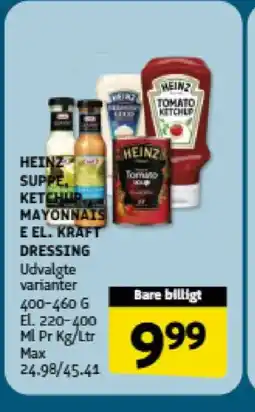 Løvbjerg Heinz Suppe. ketchup mayonnais e el. Kraft dressing tilbud