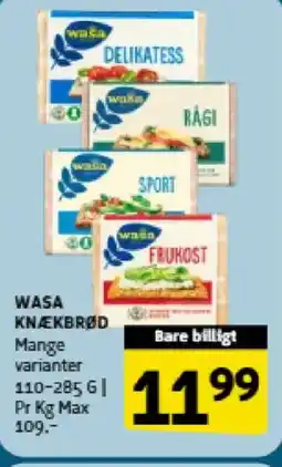 Løvbjerg Wasa knækbrød tilbud